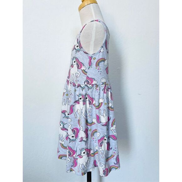 H&M Kids Toddler Girls 4/5 Unicorn Print Tank Knit Dress BUY 2 GET 1 FREE - Picture 4 of 8